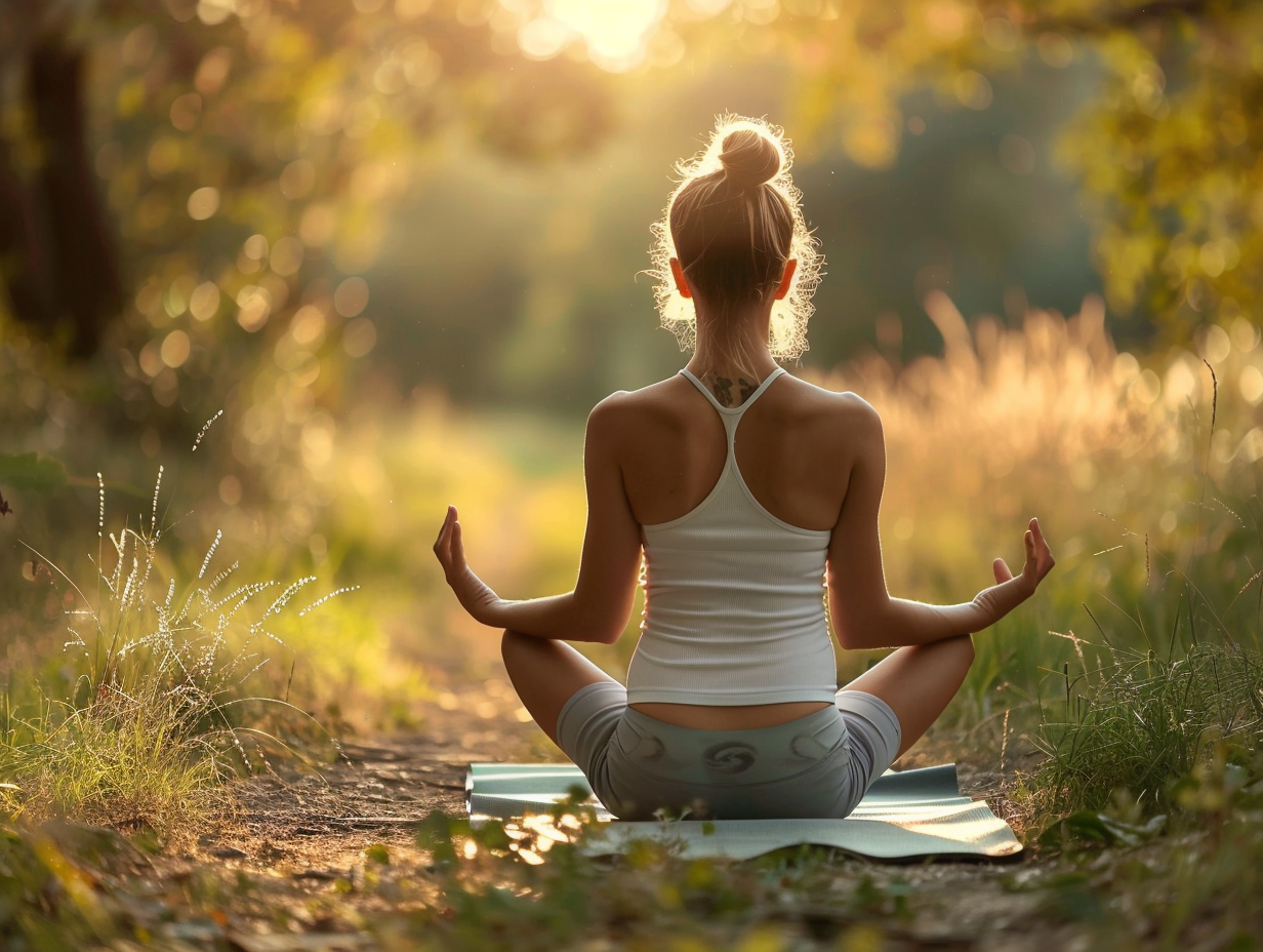 Група людей різного віку практикує йогу в студії